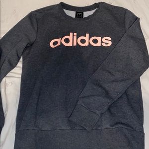 Adidas grey crew neck